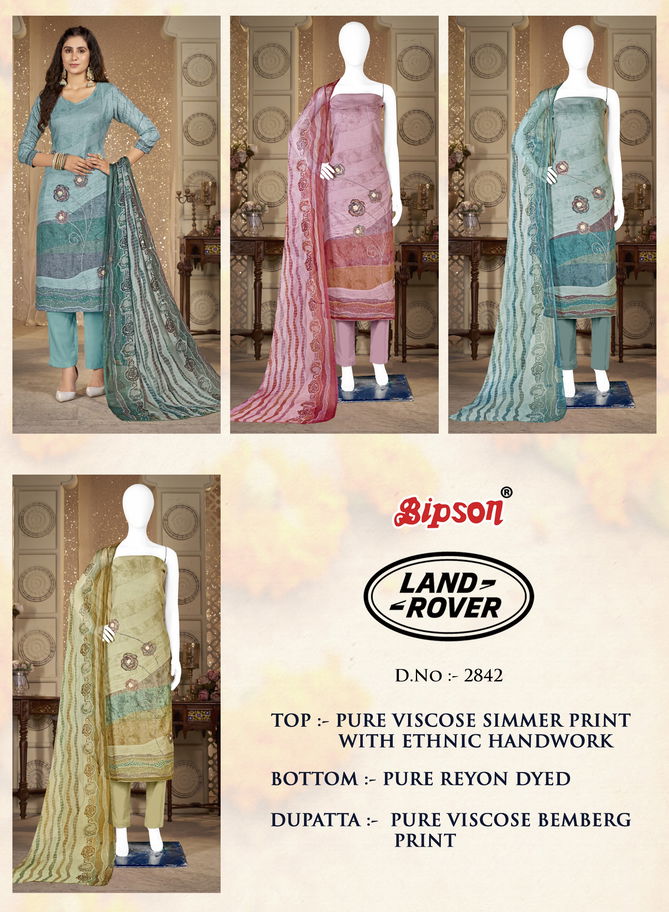 Land Rover 2842 By Bipson Pure Viscose Printed Dress Material Wholesalers In Delhi